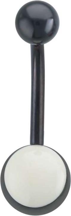 Produktbild Bijouteria Bauchpiercing (Email, Chirurgenstahl 316L, PVD Beschichtung (schwarz))