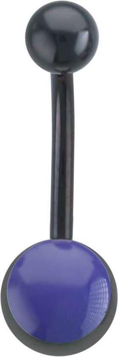 Actual product image Bijouteria Bellypiercing (Email, Surgical steel 316L, PVD coating (black))