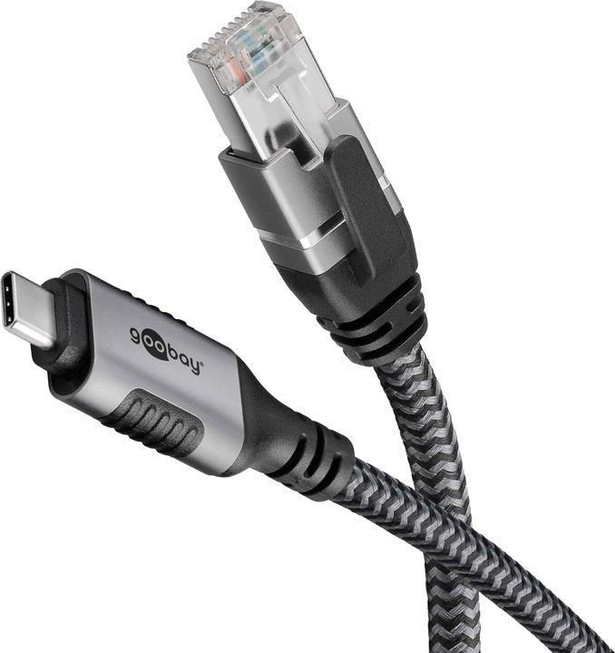 Produktbild Goobay Ethernet-Kabel USB-C auf RJ45, 1 m (RJ45, USB-C, RJ45 (1x))