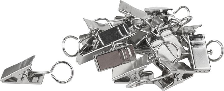 Image du produit Meyco Clip métallique avec oeillet, argenté, 15 pièces (15 x)