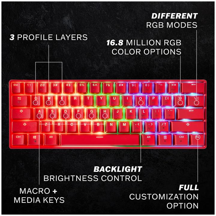 Productafbeelding HK Gaming GK61 (NL, Bedraad)