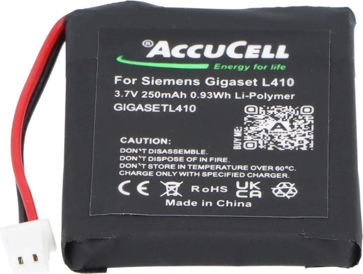 Actual product image Siemens Gigaset L410 battery S30852-D2240-X1, V30145-K1310-X448