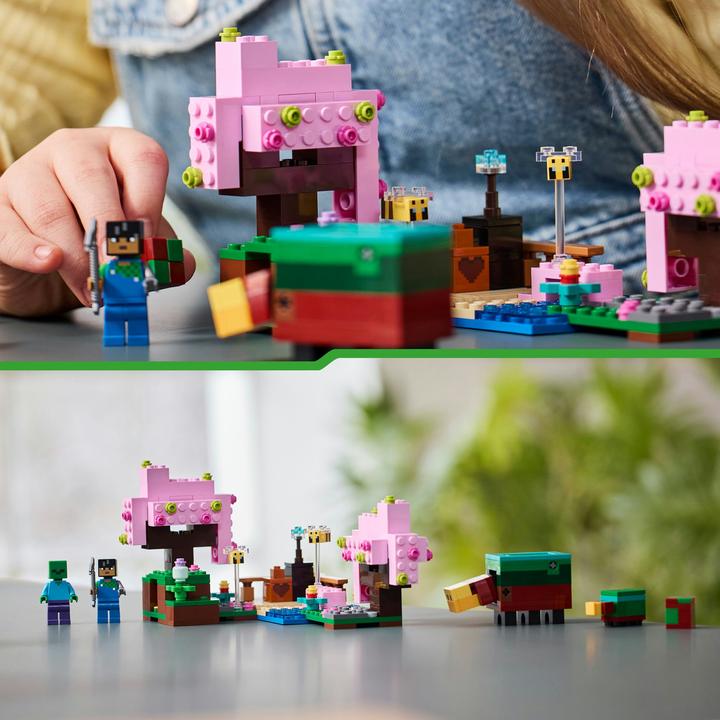 Actual product image LEGO The cherry blossom garden (21260, LEGO Minecraft)