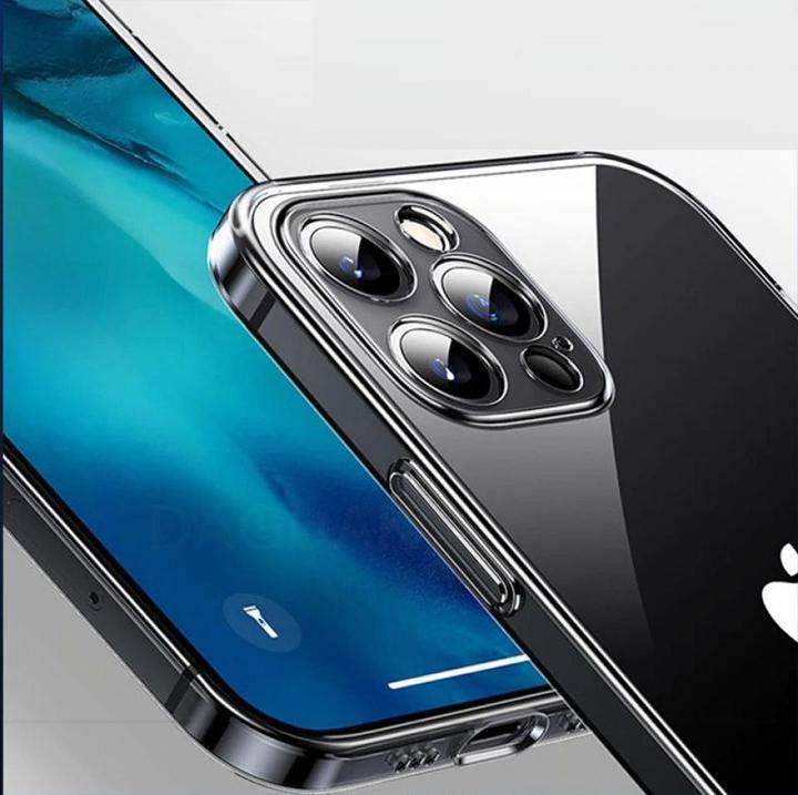 Produktbild Screenguard iPhone 12 Pro Max Gummi Hülle Camera Protector Case (Apple iPhone 12 Pro Max)