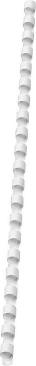 Image du produit GBC Dos du cartable 6mm, 21 anneaux, blanc, 100 pcs.