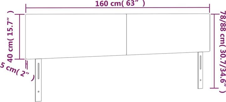 Actual product image VidaXL Jehoash (160 x 5 x 88 cm)