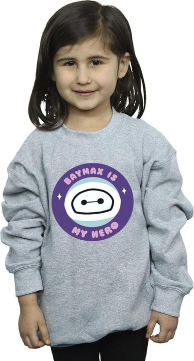 Actual product image Disney Girls Big Hero 6 Baymax My Hero Pocket Sweatshirt (152, 158)