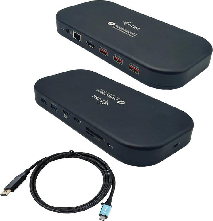 Immagine prodotto i-tec Thunderbolt 3 Dual Docking Station (Thunderbolt, 3 Porti)