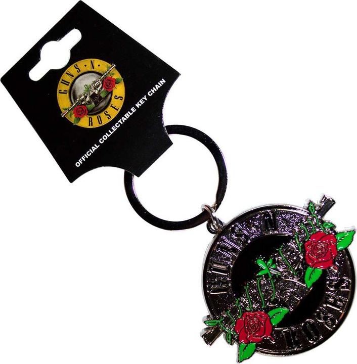Guns N Roses Silver Circle Logo Schlüsselanhänger