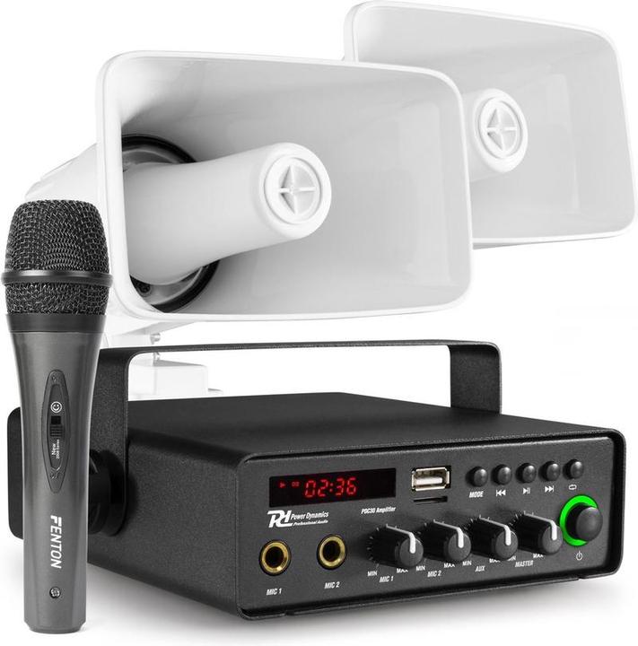 Power Dynamics auto - - avec 2 haut-parleurs et Bluetooth - 30W - 12V