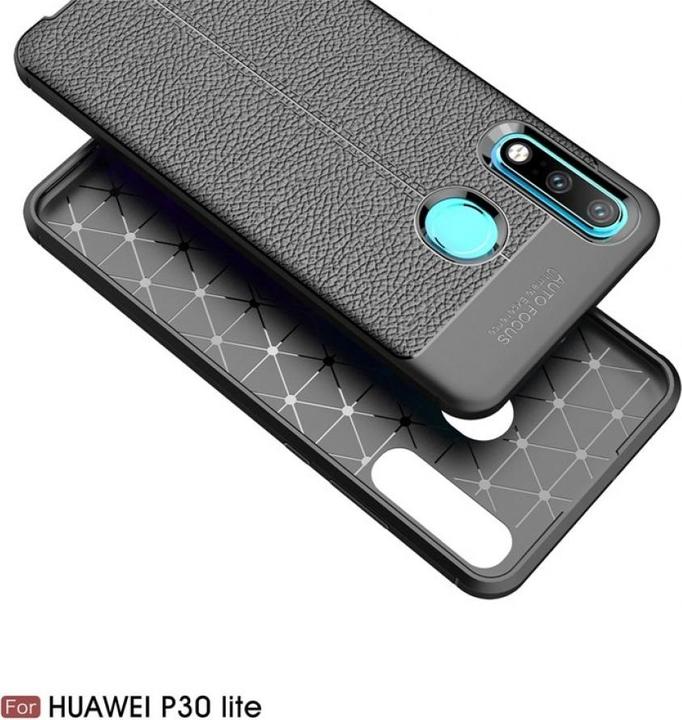 Produktbild Screenguard Huawei P30 Lite Hülle Leather Design TPU Cover (Huawei P30 Lite)