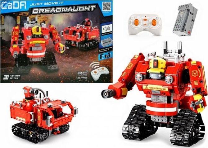 Image du produit Lean Toys Lean Sport Robot z Klocków R/C 2.4G 527 elementów Czerwony