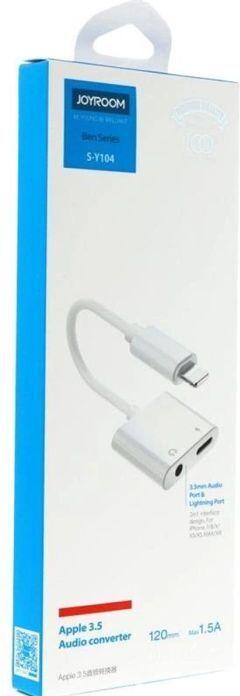 Actual product image Joyroom Apple 3.5mm Audio Power Converter And Lightning Port (Lightning, 3.5mm jack)