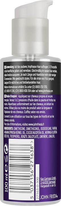 Image du produit John Frieda Frizz Ease Réparation miracle Huile capillaire tropicale (100 ml)