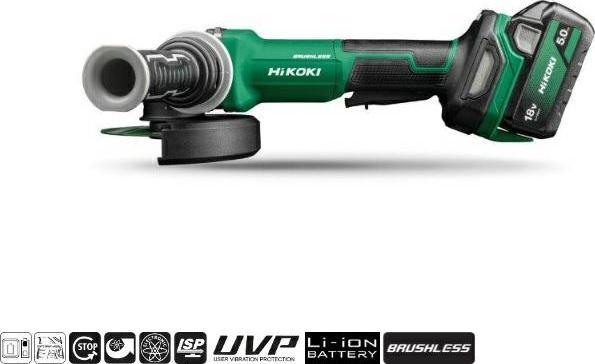 Hikoki Smerigliatrice angolare a batteria G1813DVFWQZ Multivolt (125 mm)