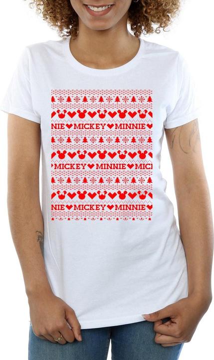 Produktbild Disney Mickey And Minnie Christmas Fair Isle TShirt (S)