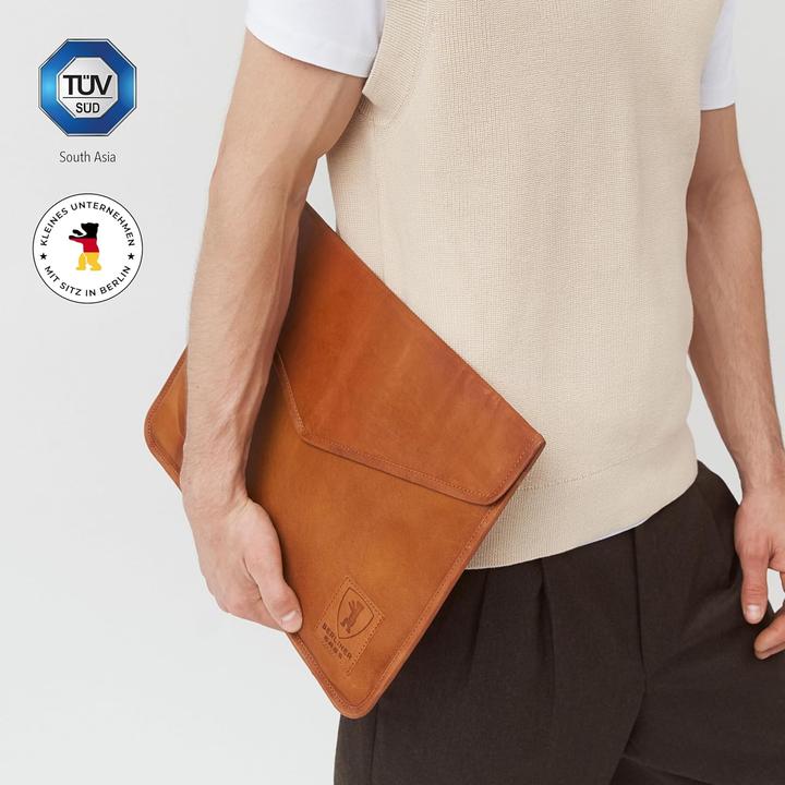 Produktbild Berliner Bags Vintage Laptoptasche aus Leder (15.60")