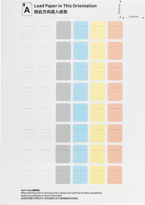 Image du produit JJC SDSL 480 Étiquettes pour cartes mémoire (SD)