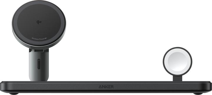 Produktbild Anker Stacja magnetyczna pozioma MagGo 15W 3-in-1 Czarna (25 W)