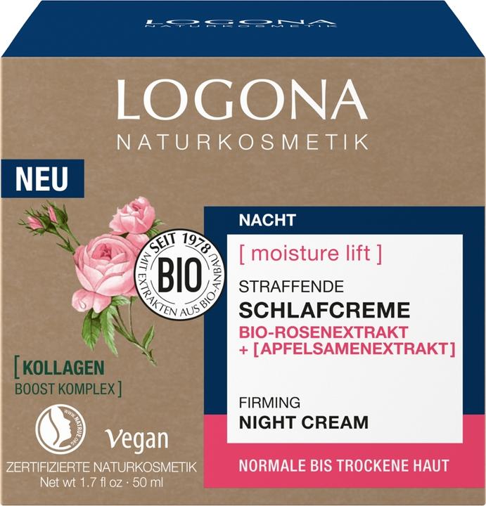 Produktbild Logona Schlafcreme Straff. Feuchtigkeit (50 ml, Nachtcreme)