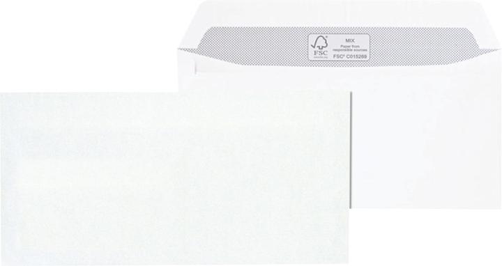 Produktbild Mailmedia Haftklebeumschläge weiss, Ausführung: DIN lang (110 x 220 mm, 500 x)