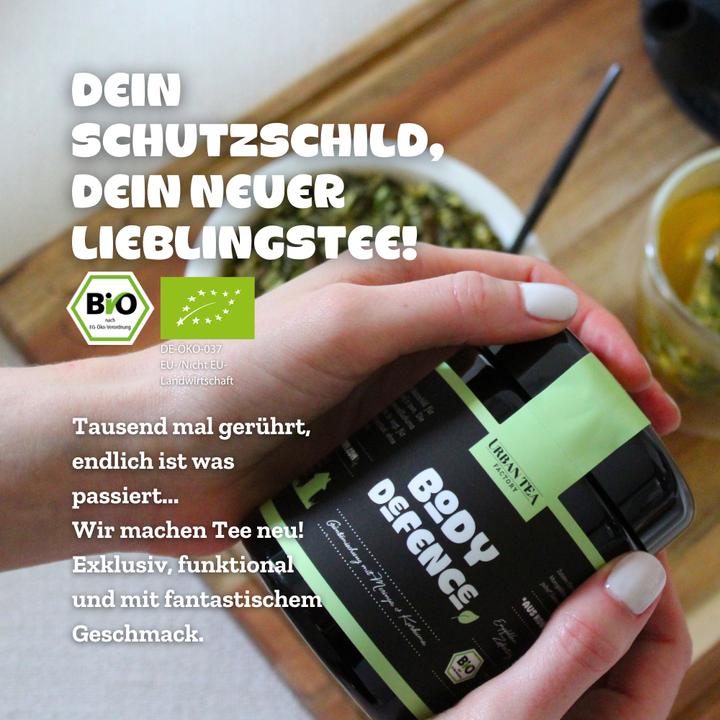Image du produit Urban Tea Factory Body Defence - Mélange de thé vert avec moringa & curcuma - Verre bio
