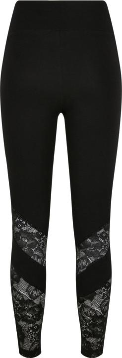 Immagine prodotto Urban Classics Leggings donna a vita alta con inserto in pizzo (4XL)