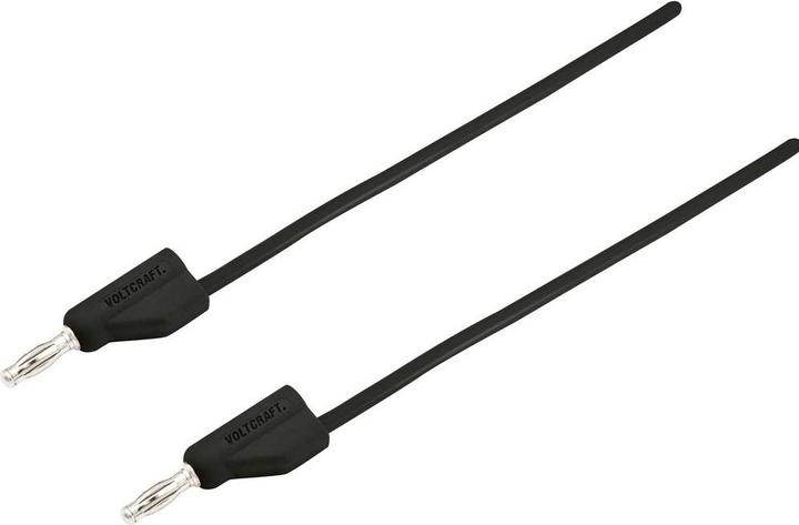 Actual product image Voltcraft Highly flexible test leads SET 0.5 m 30 V/AC, 60 V/DC 10 A (0.50 m)