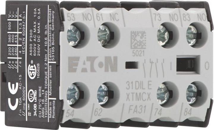 Produktbild Eaton Hilfskontakt für Schütz "DIL E" 2 Öffner