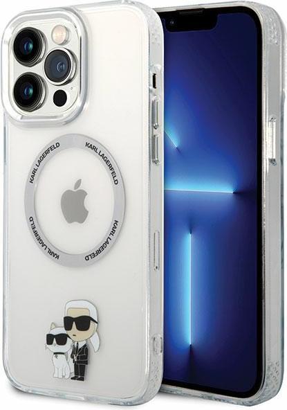 Produktbild Karl Lagerfeld KKLHMP13XHNKCIT iPhone 13 Pro Max 6,7" hardcase transparent Iconic Karl&Choupette Mag (Apple iPhone 13 Pro Max)