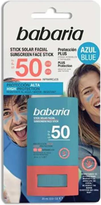 Immagine prodotto Babaria Stick solare per il viso Spf50 20ml (Crema solare, SPF 50, 20 ml)