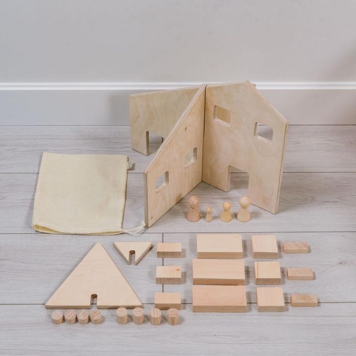 Image du produit Montessori Garage en bois, parking pour voitures, construction modulaire en bois ® Natural