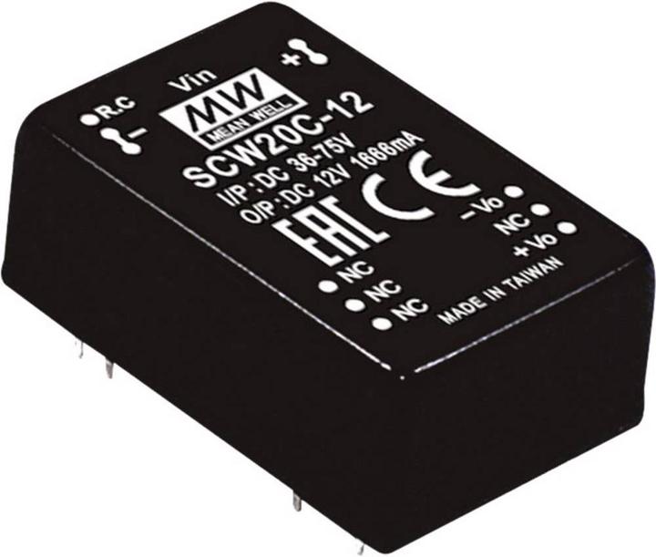 MeanWell Moduli convertitore DC/DC Serie SCW20 DIP/DIL Case Uscita singola 1 regolata