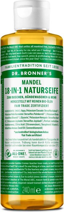 Dr. Bronner's 18-IN-1 Mandel (Flüssigseife, 240 ml)