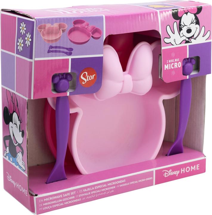 Produktbild Stor Disney Baby - Minnie Mouse - Geschirrset 4-teilig für Kleinkinder in Geschenkbox