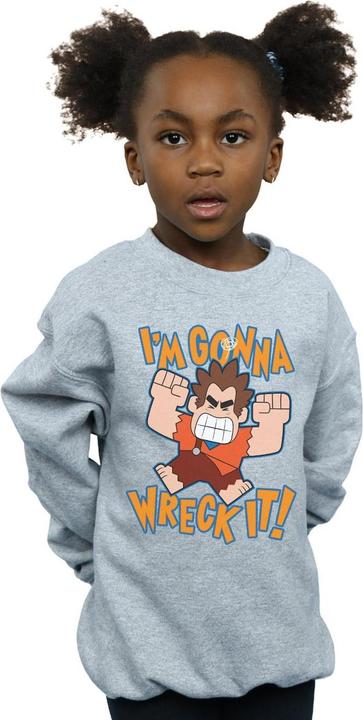 Actual product image Disney Girls Wreck It Ralph I'm Gonna Wreck It Sweatshirt (152, 158)