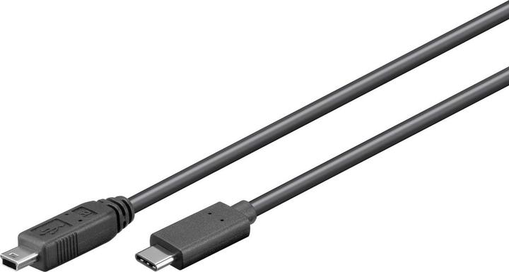Actual product image MicroConnect USB3.1CMB505 0.5m USB C Mini-USB B Black USB Cable (0.50 m, USB 3.2 Gen 1)
