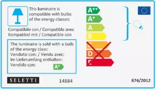 Energie-Label Seletti Leuchtmittel (E12, 1 W, 20 lm, 1 x)