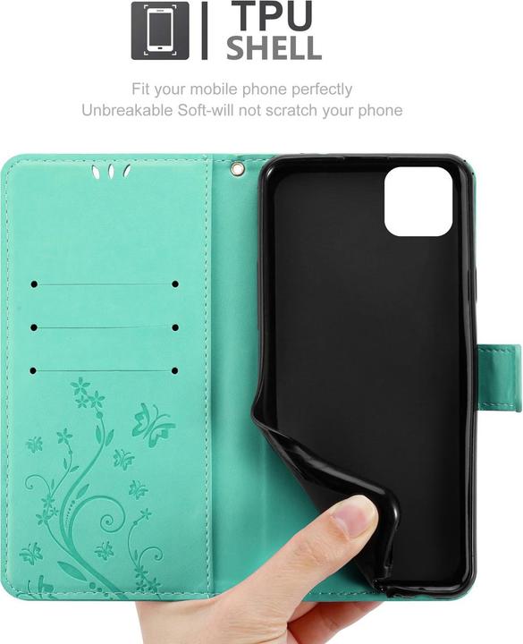 Productafbeelding Cadorabo Bloemen Boekomslag (Huawei Y5p)