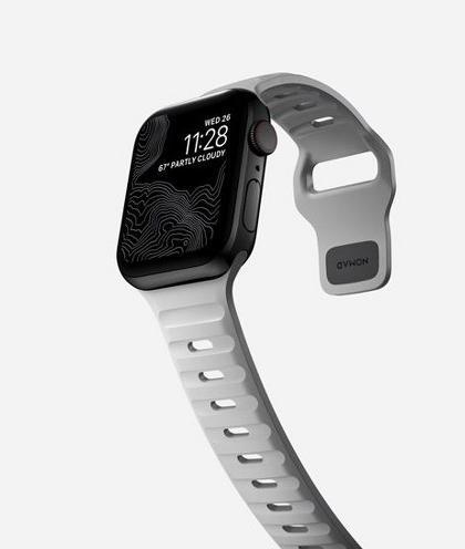 Actual product image Nomad Sport Strap V2 44mm/42mm Lunar Gray (44 mm, Plastic)
