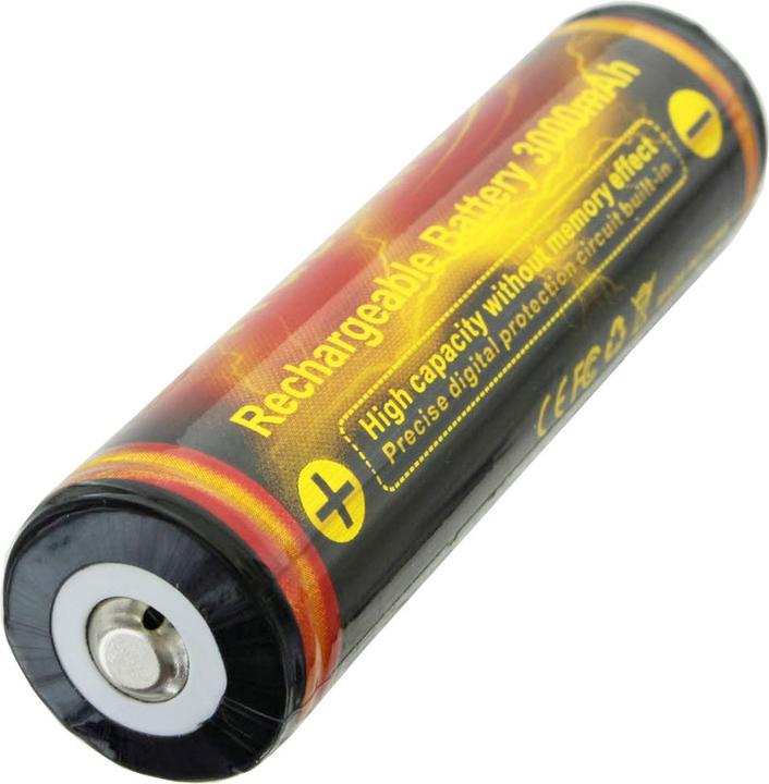 Actual product image Trustfire Battery 18650 3000mAh protected (Flame) (1 pcs., 18650, 3000 mAh)