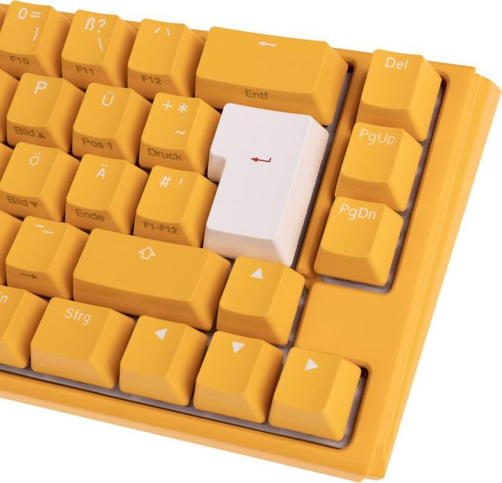 Produktbild Ducky One 3 Yellow SF gaming keyboard, RGB LED - MX-Silent-Red (DE, Kabelgebunden)