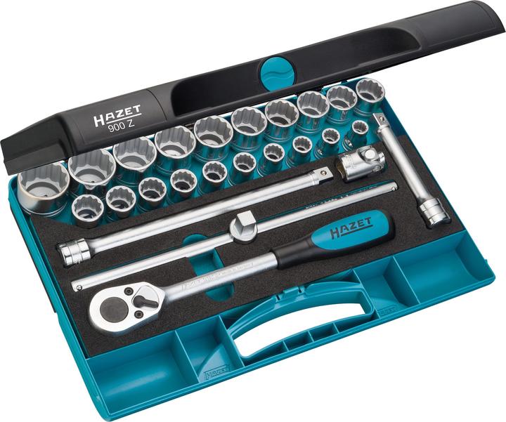 HAZET Steckschlüssel Satz (32 mm, 18 mm, 11 mm, 12 mm, 20 mm, 19 mm, 27 mm, 15 mm, 25 mm, 13 mm, 21 mm, 14 mm, 29 mm, 10 mm, 30 mm, 23 mm, 26 mm, 22 mm, 17 mm, 28 mm, 16 mm, 24 mm, 31 mm)