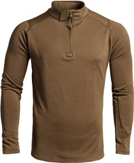 Actual product image A10 Equipment Langarm Shirt THERMO PERFORMER SWEAT ZIP -10°C/-20°C, tan (S)