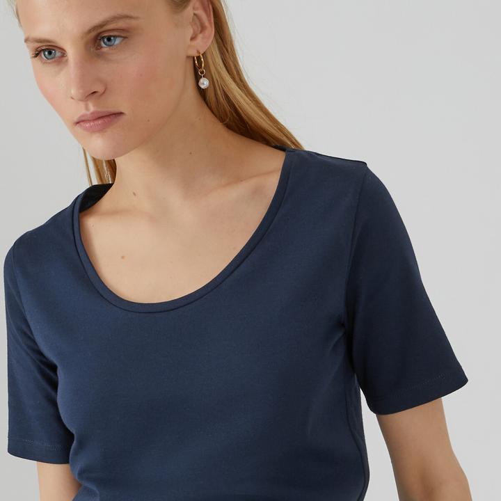 Actual product image La Redoute Collections T-shirt with round neckline (S)