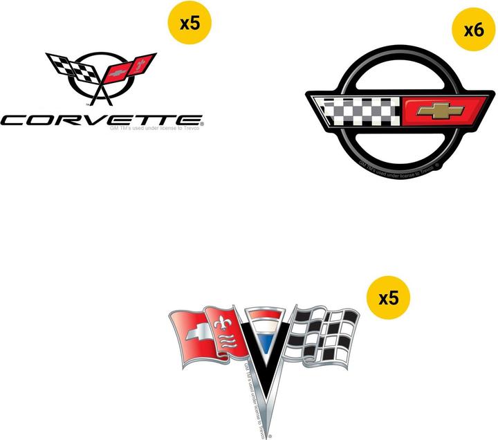 Image du produit Chevrolet - Autocollants CORVETTE DELUXE