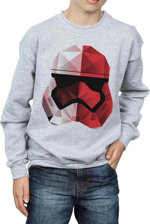 Produktbild Star Wars The Last Jedi Stormtrooper Red Cubist Helmet Sweatshirt Jungen (128)
