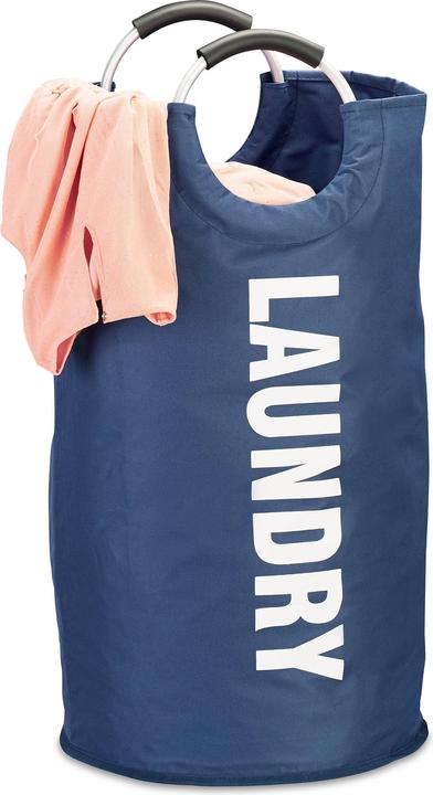 Actual product image Relaxdays Folding Laundry Hamper with Handles (60 l)