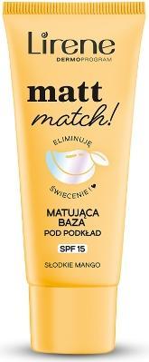 Image du produit Lirene LIRENE Matt Match! matująca baza pod podkład SPF15 Słodkie Mango 30ml