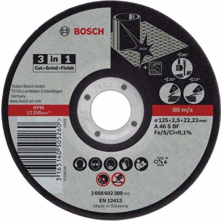 Produktbild Bosch Professional Zubehör PRO Stainless Steel and Metal 3-in-1 Disc, 115 x 2,5 x 22,23 mm